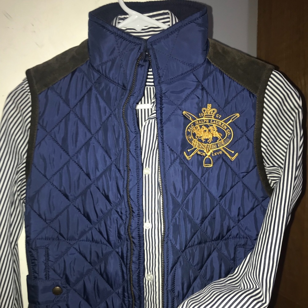 RALPH LAUREN vest and shirt set